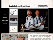 Tablet Screenshot of banjobobandcrazyhenry.com